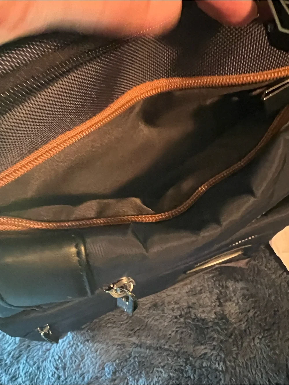 Samsonite Open Road - Navy and Black unisex Backpack with Multiple Zip Pockets